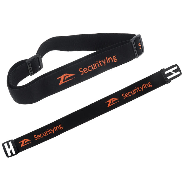 SecurityIng 2pcs Elastic Headband Adjustable Headlight Strap for 22- 26mm Torch Headlight Holder with 400mm Head Fastening Strap