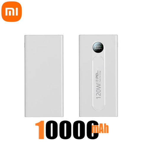 Xiaomi New Portable Power Bank 50000mAh PowerBank 120W Super Fast Charging External Battery With Dual USB For iPhone Android New