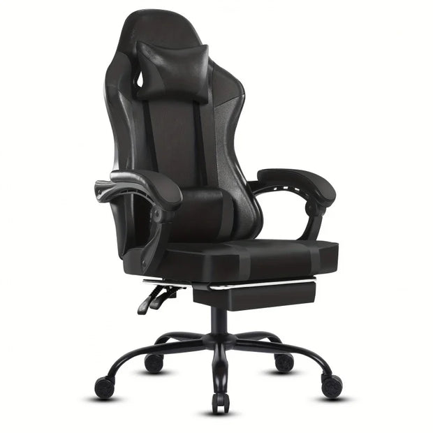 Ergonomic Gaming Chair with Pedal，Racing Style Video Game Chair Suitable for Adults Reclinable Game Chair Office Chair