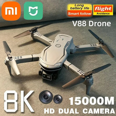 XIAOMI MIJIA Drone V88 8K 5G Professional HD Dual Camera Aerial Photography 15000M Remote Control Aircraft Folding Quadcopter