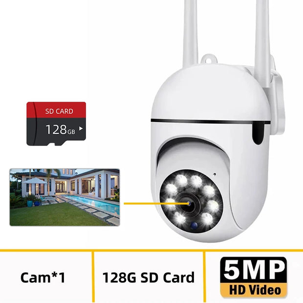 8MP Dual Lens Dual Screen WIFI Surveillance Camera IP Cameras Wireless Outdoor Auto Tracking Night Vision 8X Digital Zoom CCTV