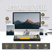 AJAZZ AK820MAX Magnetic Switch Keyboard Wired/Wireless Tri-Mode 75% Layout With 0.85" TFT Screem 81Key Full Hot-Swappable For PC