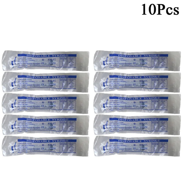 5/10/20/50/100Pcs No needle 5ml Plastic Reusable With OPP Health Measuring Cat Pet Feeding Nutrient Syringe Tools 5ML Syringe