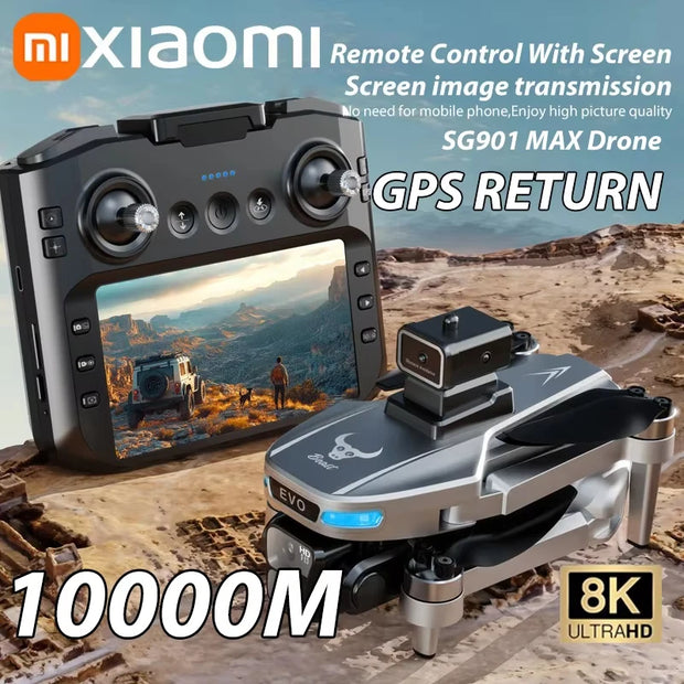 Xiaomi  SG109 PRO MAX Drone 8K Professional GPS HD Camera Drones 5G WIFI FPV Video UAV 5.9 Inch Large Screen Remote Control RC