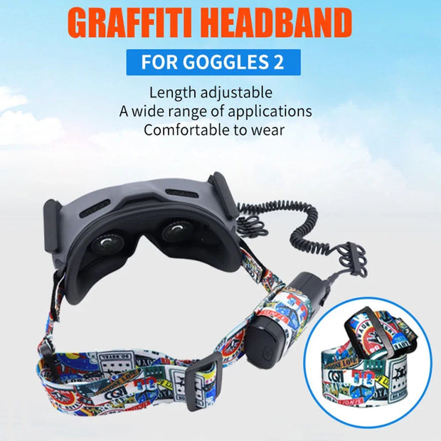 Goggles Head Strap Headband Elastic Straps for DJI Goggles 2 /FPV Glasses V2 for DJI Avata DJI FPV Drone Accessories