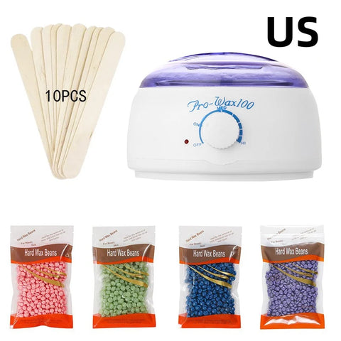 Wax Heater Machine for Hair Removal Wax Beans Warmer Depilatory Wax-melting Pot Depilation Epilator Heater Wax Machine Kit