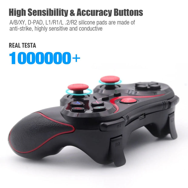 X3 Wireless Bluetooth Game Controller for PC Mobile Phone Android IOS TV BOX Tablet Joystick Gamepad Joypad Holder Kids Gift