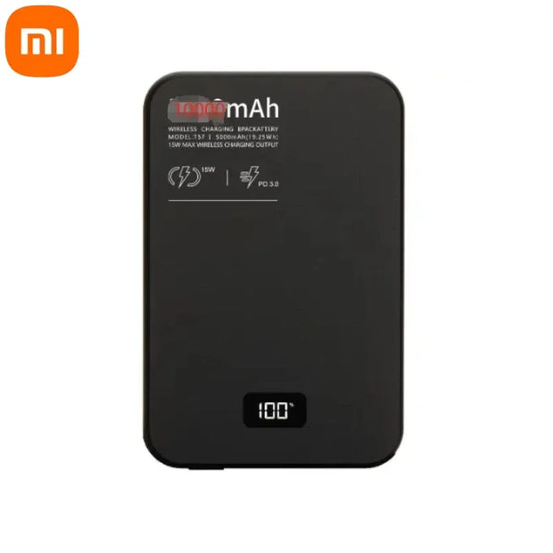 Xiaomi 10000mAh Thin Magnetic Wireless Power Bank High Quality Alloy Fast Charger Portable Battery for Magsafe For iPhone Huawei