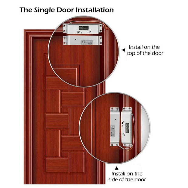 5YOA Electric Mortise Locks Drop Bolt Lock DC12V Smart Electronic with Adjustable Time Delay Fail Safe Mode for Access Control