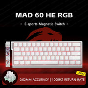 Madlions Mad 60he Mad 68he Wired Mechanical Keyboard Gaming Magnetic Switch RT 0.02mm 8K Polling Rate RGB Hotswap Keyboard