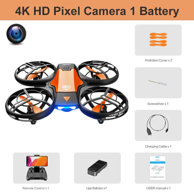 4DRC V8 WIFI FPV Drone Wide Angle HD 4K Camera Height Hold RC Foldable Quadcopter Dron Helicopter Gift Toys