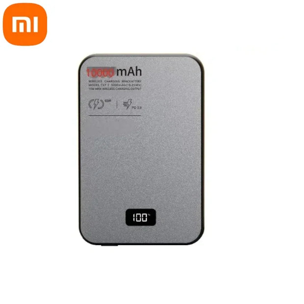 Xiaomi 10000mAh Thin Magnetic Wireless Power Bank High Quality Alloy Fast Charger Portable Battery for Magsafe For iPhone Huawei