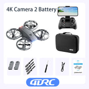 V8 New Mini Drone 4k profession HD 1080P Wide Angle Camera WiFi FPV RC Dron Height Keep Drones Helicopter Kids Toys 4DRC