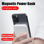 Magnetic Powerbank For iphone usb C Portable External Battery Pack Mag-safe Power Bank Type-C Wireless Charger Auxiliary Battery