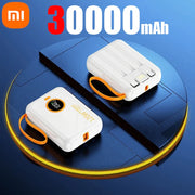 Xiaomi 120W Fast Charging Power Bank 100000mAh Powerbank 3 in 1Built-in Cable External Battery for iPhone Huawei Xiaomi 2024New