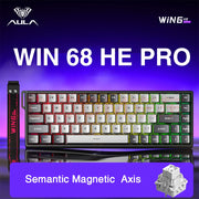 AULA WIN60 WIN68 HE Esports Magnetic Switch Keyboard Rapid Trigger 8K Return RGB Hotswap 60% 68% Custom Game Keyboard