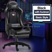 Lift and Swivel Gaming Chair with armrests Home Office Computer High-quality Leather Gamer Chairs Internet Anchor Racing Chair