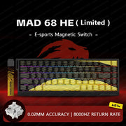 Madlions Mad 60he Mad 68he Wired Mechanical Keyboard Gaming Magnetic Switch RT 0.02mm 8K Polling Rate RGB Hotswap Keyboard