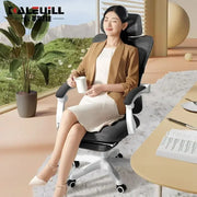 Office Chair Gaming Chair Ergonomic Design Sit for A Long Time Not Tired Staff Chair Sponge Cushion with Footrest Boss