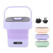 10L Portable Foldable Washing Machine with Spin Dryer For Socks Underwear Panties Washer Household Mini Washing Machine 110-240V