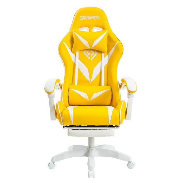 Ergonomic Gaming Chair with Massage and Footrest Massage Lumbar Support High Back ,E-Sports Gamer Chair