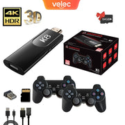 Velec K8 Retro Video Game Console 64GB built-in 40000+ Games Handheld Wireless Controller Game Stick for Children's Kids Gift