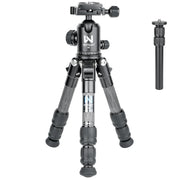 WEYLLAN Mini Carbon Fiber Camera Tripod Portable Lightweight Tabletop Tripod GX2 Travel Tripod for DSLR Camera Max Load 10kg