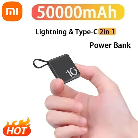 Xiaomi 50000mah Power Bank Mini Super Fast Chargr Portable External Battery Pack Powerbank Spare Batteries for iPhone 14 Samsung