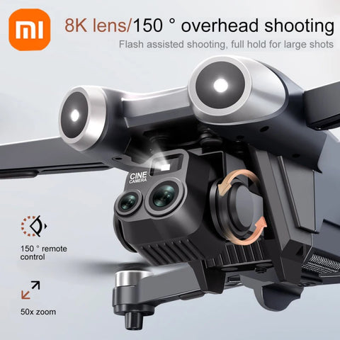 Xiaomi V600 Drone Mini 4 pro max Professional HD Dual Cameras Optical Flow Positioning Avoidance WIFI UAV GPS Quadcopter 2024new