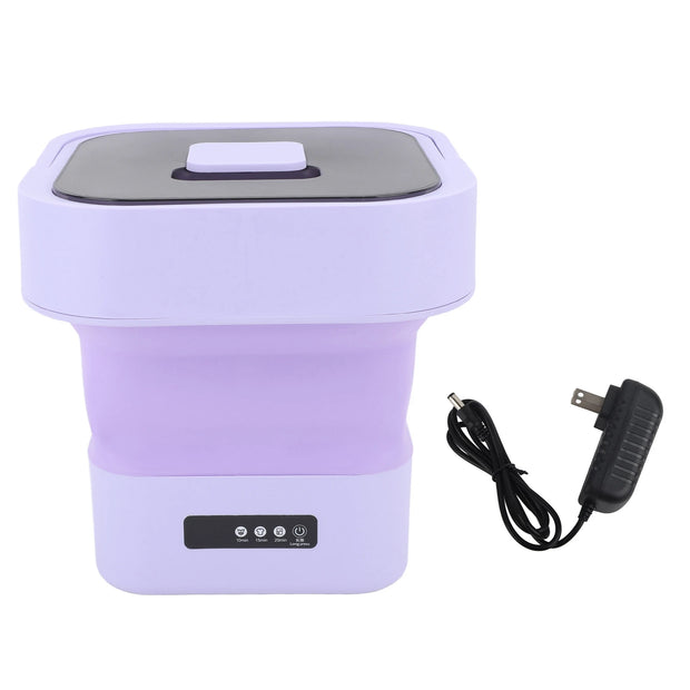 10L Portable Foldable Washing Machine with Spin Dryer For Socks Underwear Panties Washer Household Mini Washing Machine 110-240V