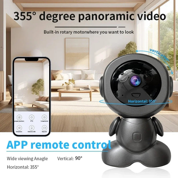 8MP PTZ Wifi IP Camera Color Night Auto Tracking AI Human Detect Baby Monitor HD Wireless Robot Surveillance Cmaeras Smart Home