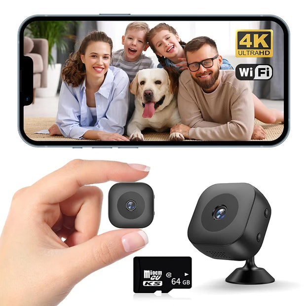 Xiaomi 4K Mini Camera WiFi IP/AP Remote Monitoring Portable Mobile Detection Camcorder Smart Home Surveillance Security Camera