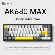 AJAZZ AK680 Max Rapid Trigger Keyboard Magnetic Switch Full-key Hot Swappable 8Khz RGB Hot Swappable Custom Gaming Keyboard