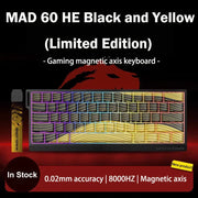 MADLIONS MAD 60/68HE Gaming Magnetic Switch Keyboard Wired Key Web Drive Custom 8K 61/68 Return RT Adjustable Keystroke Hot Swap