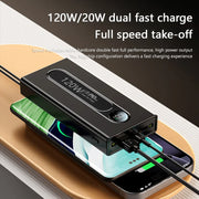 Xiaomi New Portable Power Bank 50000mAh PowerBank 120W Super Fast Charging External Battery With Dual USB For iPhone Android New