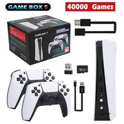 NEW GB5 Video Game Console 64GB/128GB 40000 Free Games HD TV Game Box 5 Two Gamepads For PS1/PPSPP/MAME Arcade Gaming Stick