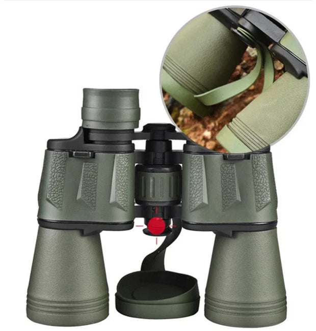 50000M German Military 20X50 Zoom HD BAK4-Prism Powerful Binoculars Long Range Professional Telescope For Outdoor Camping Travel