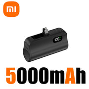 Xiaomi Mini 5000mAh Power Bank Built Cable Portable Mobile Phone Charger External Battery Capsule Powerbank For Type-C iPhone