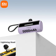 Xiaomi Mini Power Bank 5000mAh Capsule Power Bank PD20W Fast Charging External Battery Portable Battery for iPhone Android 2in1