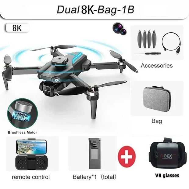 SG109 Drone 1KM Professional Digital Image 8K HD Transmission Anti Shake UAV Smart 360° Obstacle Avoidance Foldables Quadcopters