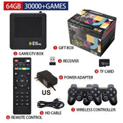 2025 G11 Pro Game Box 4K HD TV Game Stick 2.4G Wireless Dual Controller Retro Games 40000+ 128G 256G Home Game Play Gift for PSP