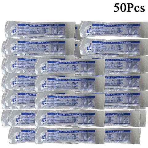 5/10/20/50/100Pcs No needle 5ml Plastic Reusable With OPP Health Measuring Cat Pet Feeding Nutrient Syringe Tools 5ML Syringe