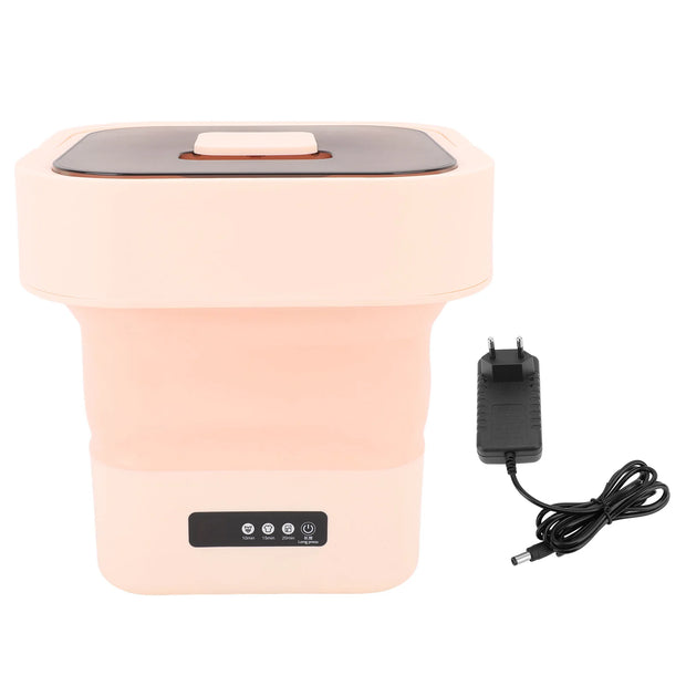 10L Portable Foldable Washing Machine with Spin Dryer For Socks Underwear Panties Washer Household Mini Washing Machine 110-240V