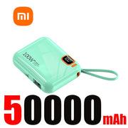 Xiaomi 50000mah Portable PD 120W Power Bank Two-way Fast Charger Mini Powerbank For iPhone Xiaomi Samsung