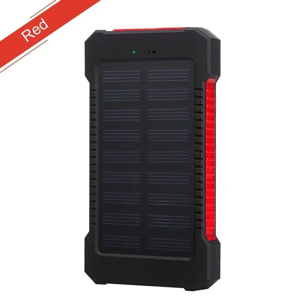 200000mAh Portable Solar Power Bank External Battery Fast Charging Waterproof Powerbank with SOS Flashlight Poverbank for Xiaomi