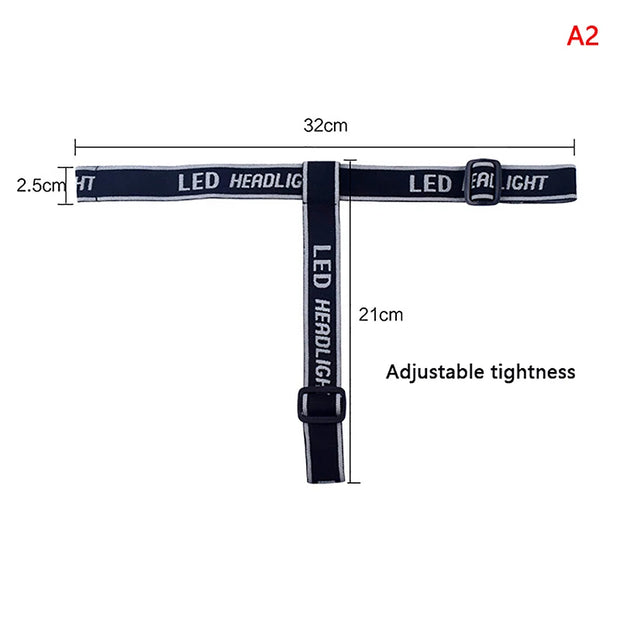 Elastic Head Band Belt For LED Headlamp Bike Front Light Universal Adjustable Head Lamp Strap High Elasticity Frontal Headband