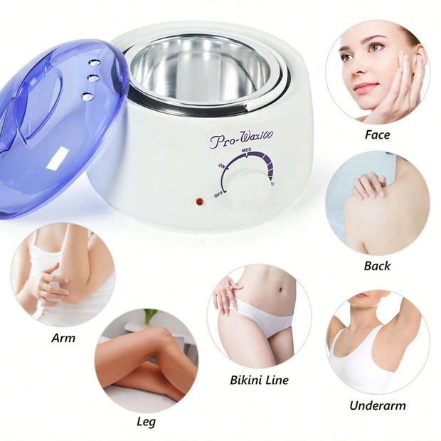 Wax Heater Rapid Heating Adjustable Temperature Easy To Clean Use On The Whole Body Wax Melting Furnace Epilator