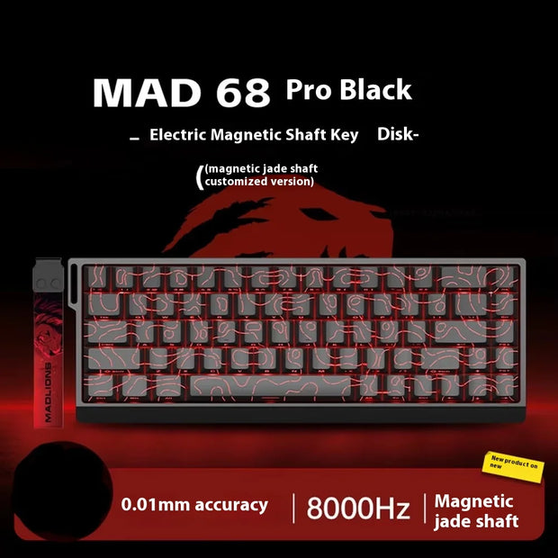 MADLIONS MAD68 Pro Magnetic Switch Mechanical Keyboard 8000Hz Wired Aluminium Alloy Gaming Keyboard Keyboard PC Accessory Custom