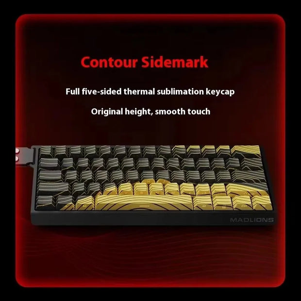 MADLIONS MAD 60/68HE Gaming Magnetic Switch Keyboard Wired Key Web Drive Custom 8K 61/68 Return RT Adjustable Keystroke Hot Swap