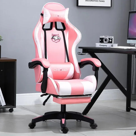 WCG Gaming Chair Office Latex Cushion Bluetooth Computer Chair High-quality BOSS Chair Leather LOL Internet Anchor